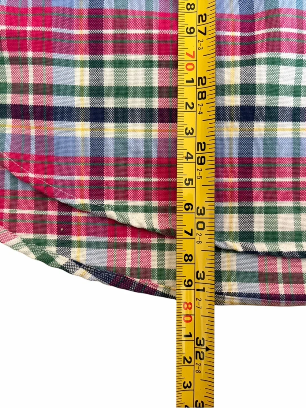 Polo by Ralph Lauren Pink and Green Plaid Button-Down Shirt